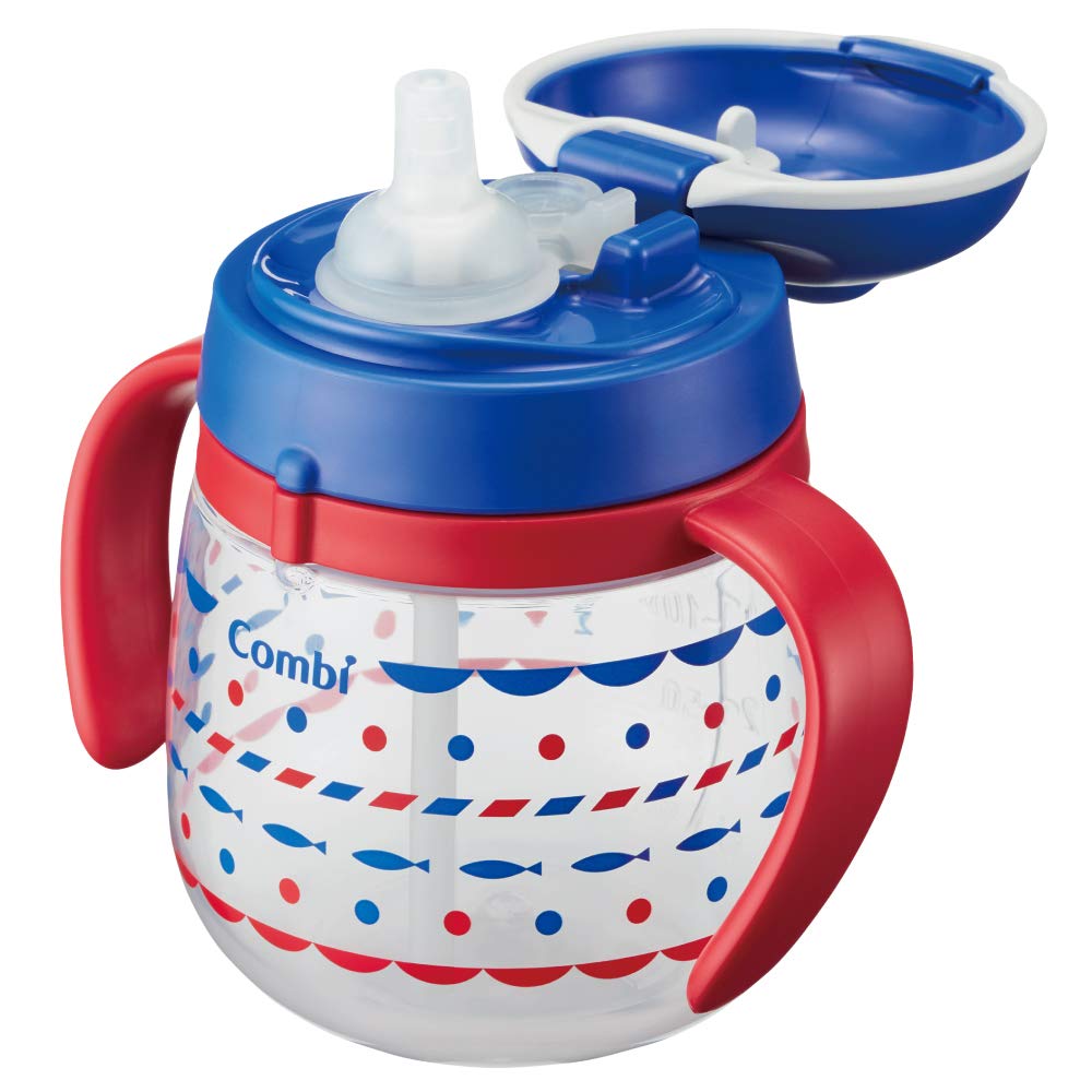 Combi Rakumug Первая трубочка Морской синий 240мл (х 1)