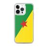 Coque iPhone - Guyane - Drapeau - Souple - Multicolore - TPU Transparent