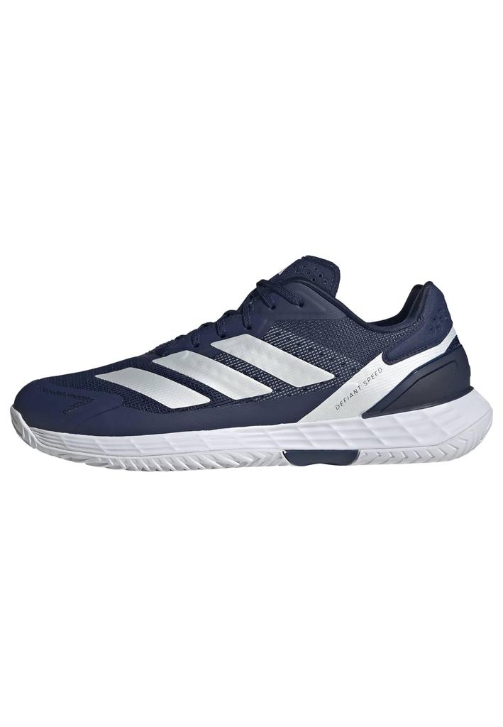 Adidas Defiant Speed 2 Теннис Темно-белый Размер см Обувь, Унисекс, Взрослый, NKD59, Синий/Zero Metallic/Обувь (KI8419), 25,0
