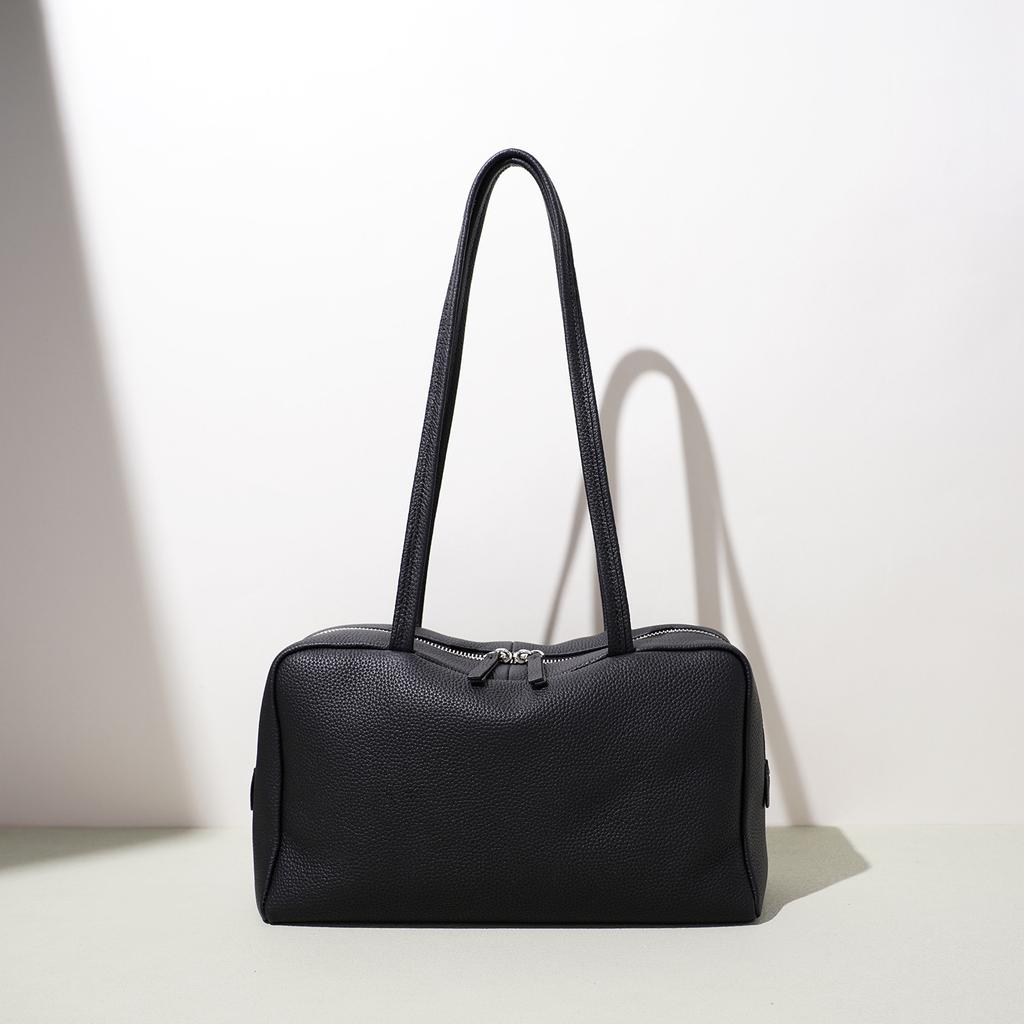New luxury shoulder bag, high-end elegant bowling bag for women, everyday underarm bag, large-capacity handbag