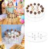 Acrylic Lollipop Rack 16 Hole Transparent Candy Rack Display Lollipop Display Rack for Wedding Birthday Party Halloween