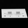 120MM Wall Plate Dual Port Network Socket Outlet Panel Combo