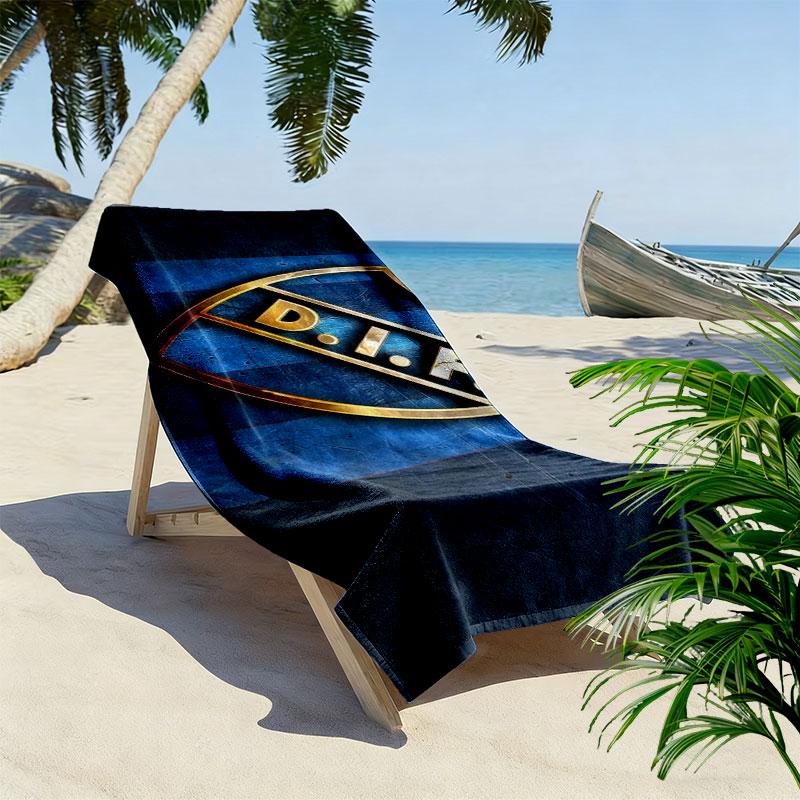 Djurgardens Print Beach Towel, Large Soft Quick Dry Towel for Beach Camping Swimming