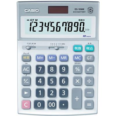 Casio Подлинный практичный калькулятор с функцией проверки 10 цифр, совместимый с законом о зеленых закупках, тип стола DS-10WK