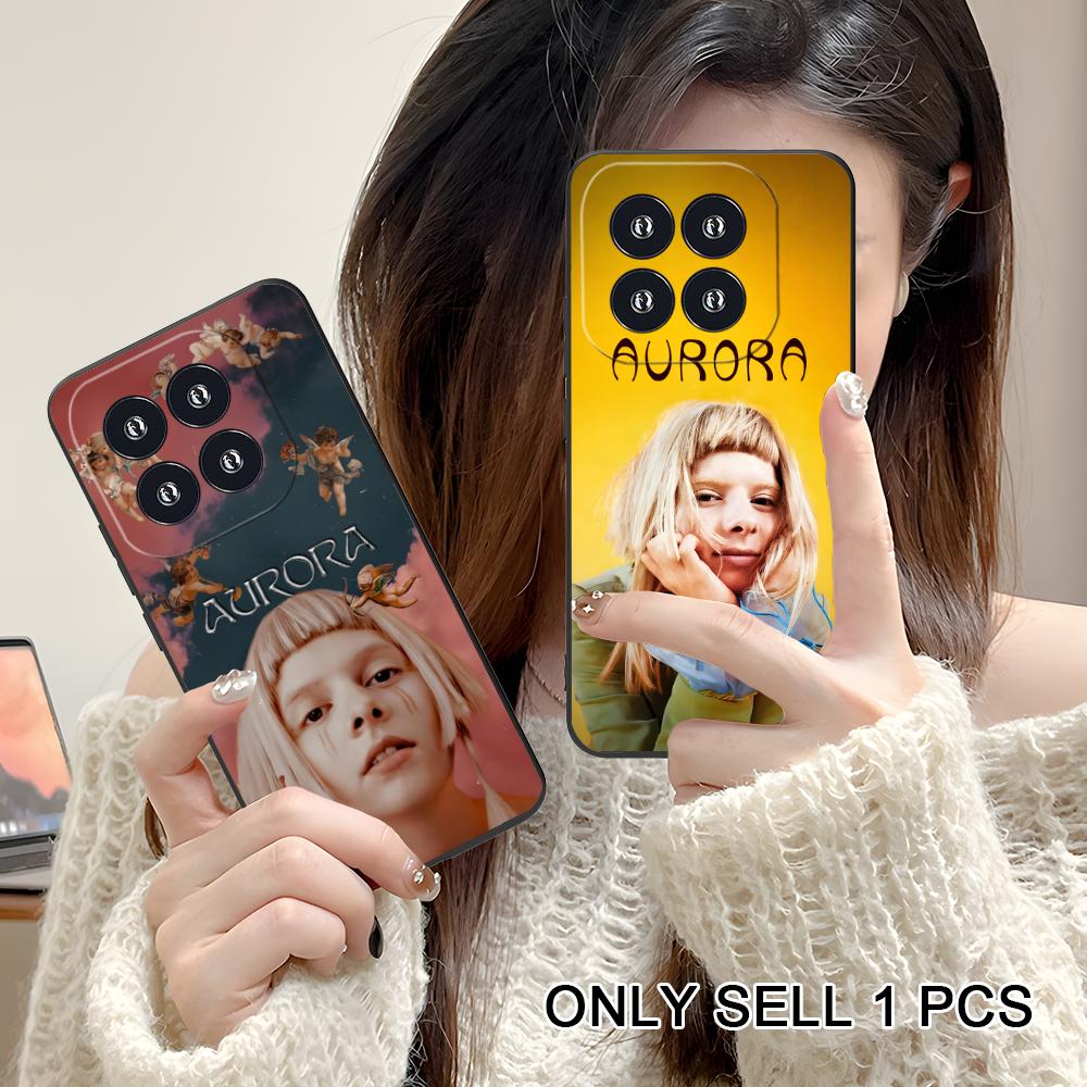 Aurora Aksnes Matte TPU Mobile Phone Case for Xiaomi 15 14 13 12 Mi 11 T Ultra Lite Pro S X 5G Colorful Printing Cover
