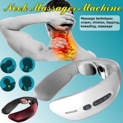 USB Интеллектуальный Электрический Импульсный Массажер для Спины и Шеи Дальнее Инфракрасное Нагревание Обезболивающее Средство Здоровье Уход Расслабление