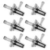 Ofgepi 6pcs Universal Motorcycle Right Angle Inline Fuel Filter for 1/4" 6mm Hose Line