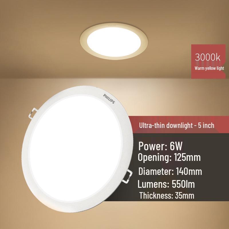 Philips DN200 Mingxin Ultra-Thin LED Recessed Ceiling Downlight for Living Room
