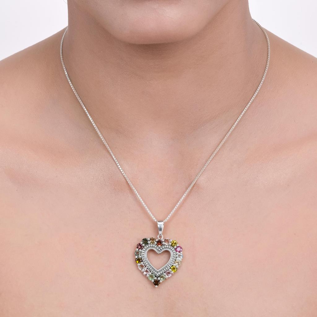 Подвеска-сердце из драгоценного камня, серебряный шарм 925 пробы, ювелирное украшение zivori, подвеска для нее