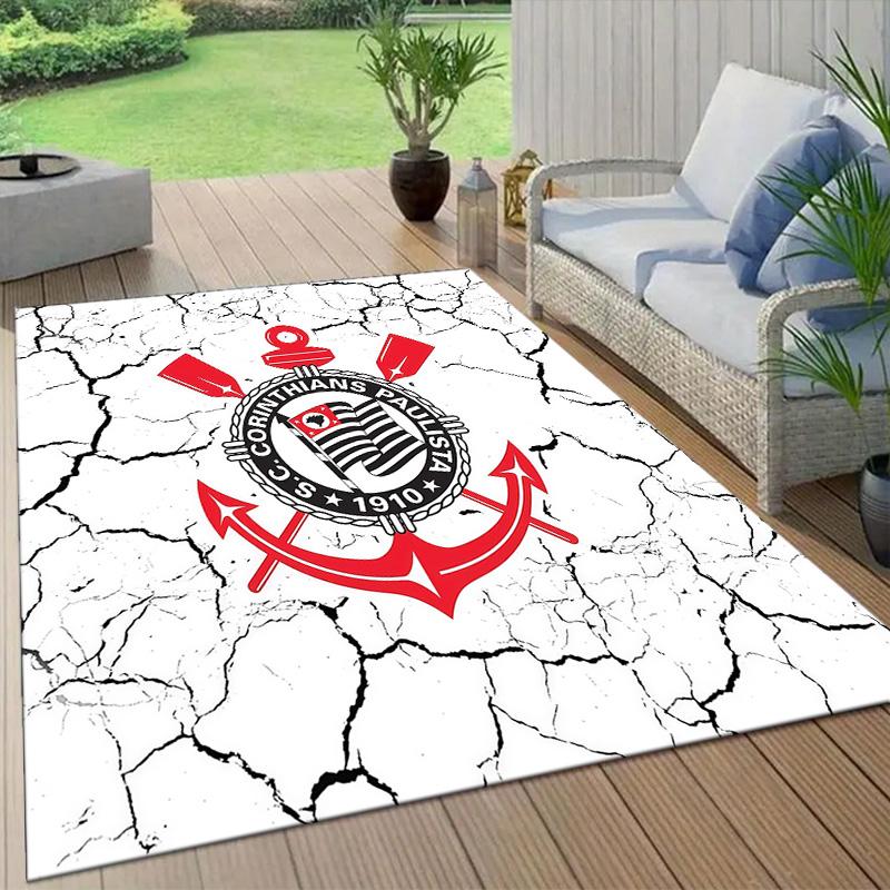 Cardiff City FC Flannel Pattern Square Carpet,Area Rug,Carpet Rug for Living Room Bedroom Sofa Playroom Decor,Non-slip Floor Mat