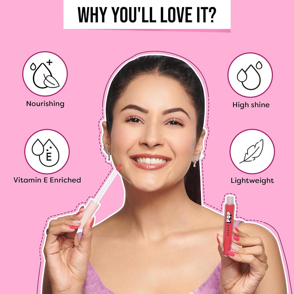 Блеск для губ Sugar Pop с высоким блеском Кленовый сироп Легкий Нелипкий Увлажняющий Увеличивающий объем Мерцающий Блеск для губ Смесь 115 Символов