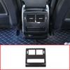 Carbon Fiber Style For Landrover Range Rover Sport RR Sport 2014-2017 ABS Plastic Rear Row AC Outlet Frame Cover