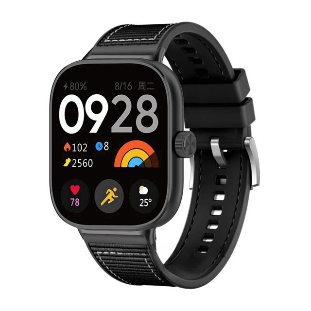New Nylon Strap For Redmi Watch 4 Replaceable Bracelet Smartwatch Accessories For XiaoMi Band 8 Pro Silicone Wristband