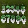 Football Birthday Candle Eco-friendly No Odor Sequins Design Easy To Use Long-Lasting 0-9 Numbers Candle Cake Decoration