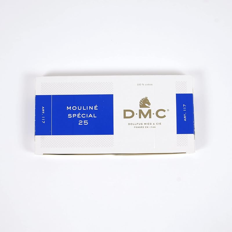 DMC #25 Embroidery Thread, 12 skeins, 8m each, #310 Black (DMC25B)
