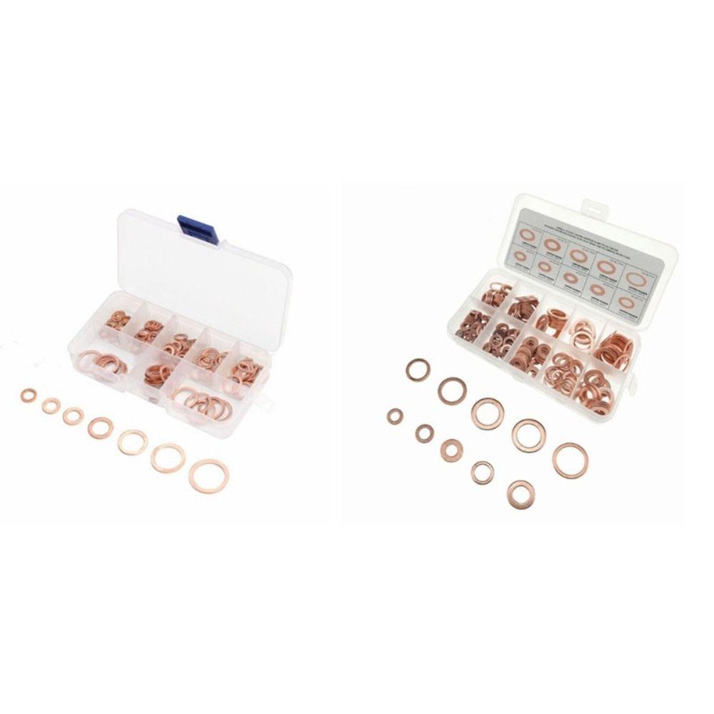 Медная шайба M5/M6/M8/M10/M12/M14 Плоское кольцо Уплотнительное кольцо Инструмент Уплотнительная прокладка Автоаксессуары