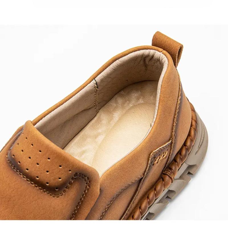 Новые мужские повседневные туфли, кожаные мокасины ручной работы, удобные мужские туфли, кожаные мокасины на плоской подошве, мужские кроссовки