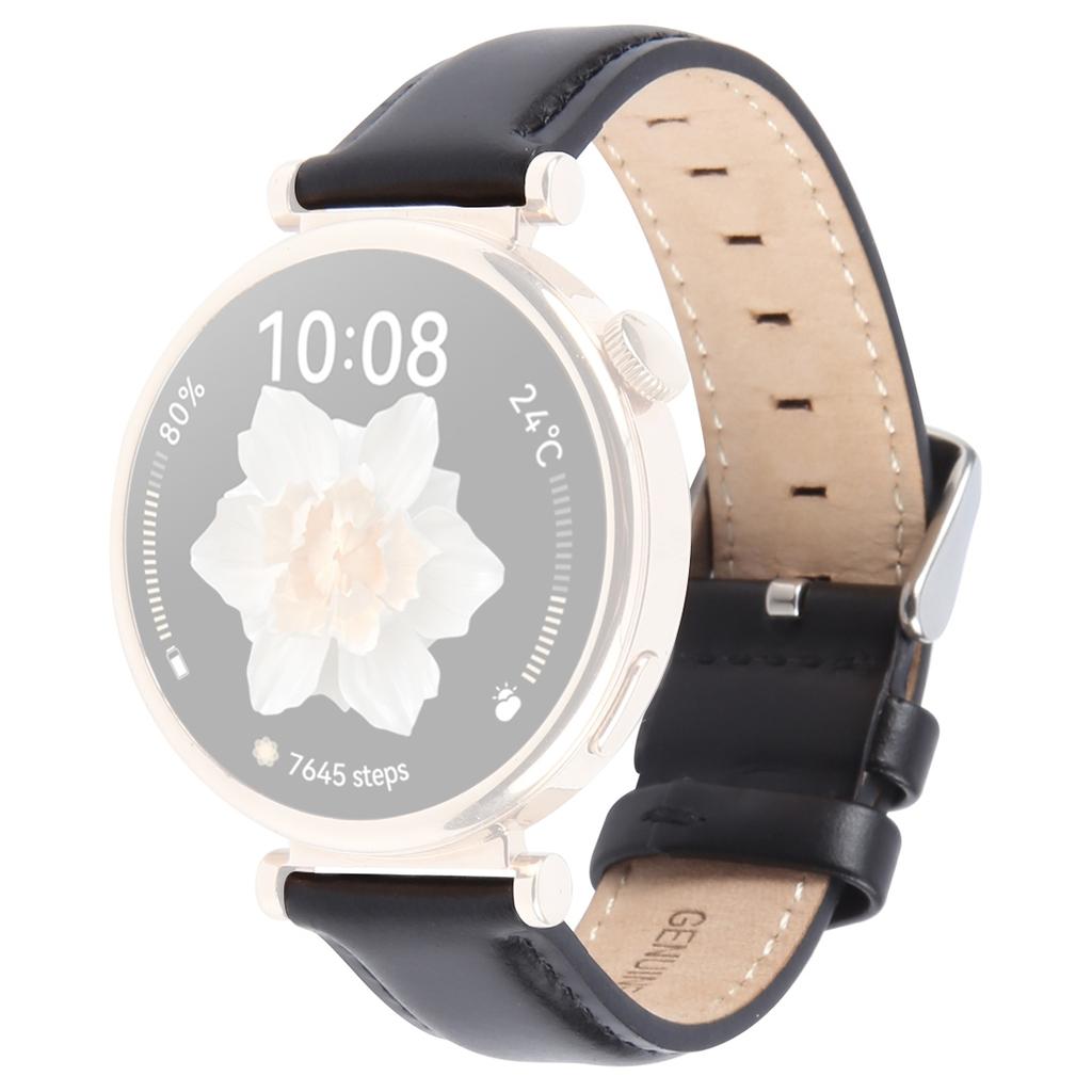 Ремешок 18 мм для Garmin Venu 3S/Forerunner 265S/Forerunner 255S/Venu 2S/Vivomove 3S, ремешок для часов из коровьей кожи высшего слоя