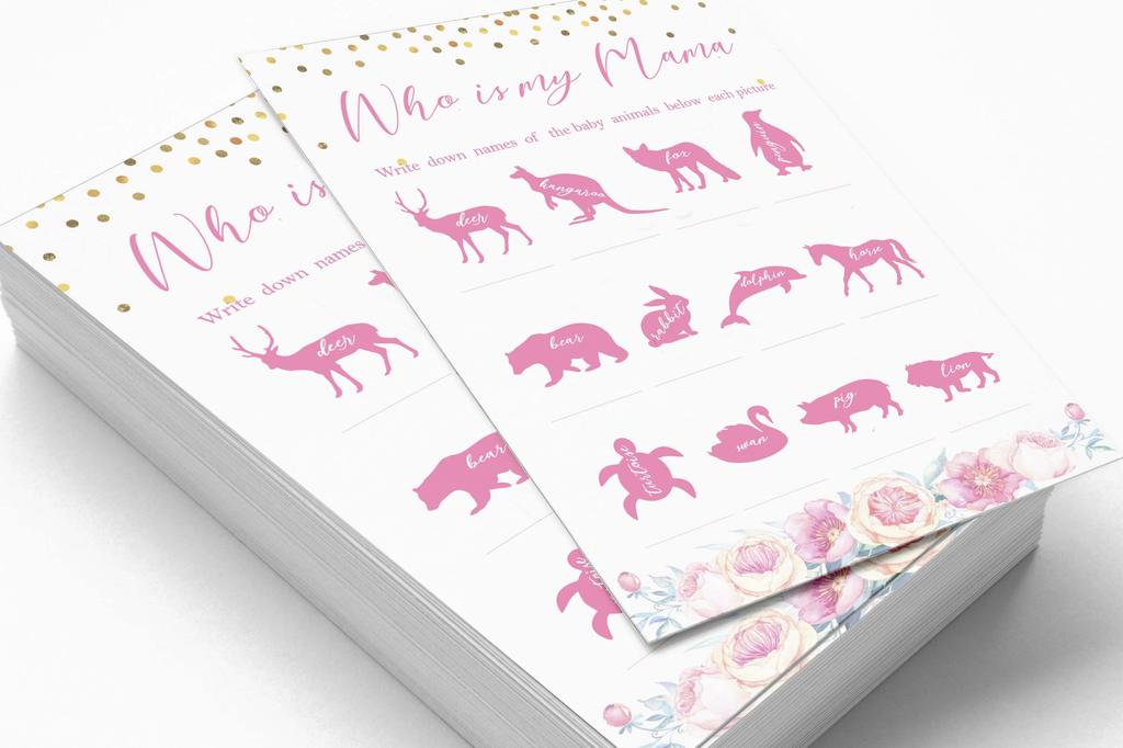 Inkdotpot Gender Reveal Confetti Baby Shower Game Set Of 50 BabyA AlphabetA ABCA Game Ita s A Boy Ita s A Girl Party