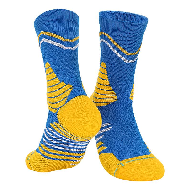 Basketball Socks Men'S Professional Thickened Towel Bottom Non-Slip Sweat-Absorbing Medium Tube Socks Elite Socks High-Top Sports Socks