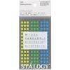 STALOGY Round Seal 5mm Shuffle Earth S2205 Sticky