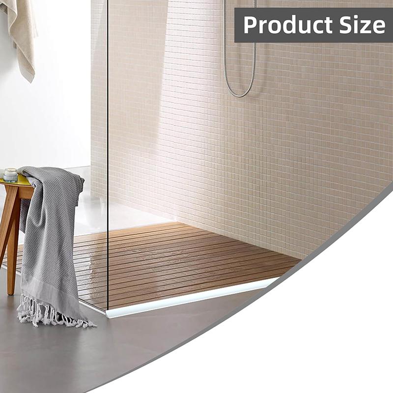 Shower Threshold Water Dam Collapsible Shower Barrier Water Stopper Retention System Dry and Wet Separation Shower Water Guar