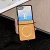 for Samsung Flip7 Luxury Fabric Cloth Case for Samsung Galaxy Z Flip 7 6 5 Flip6 Magnetic With Screen Film Cover