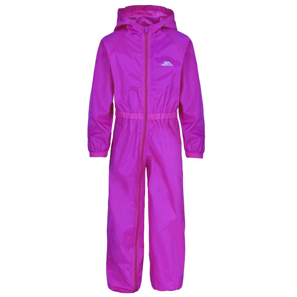 Trespass Childrens/Kids Button Rain Suit
