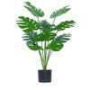 Artificial Tree Turtle Plant Potted Plant, Living Room Interior Decoration Ornaments Large Fake Green Plant Bonsai