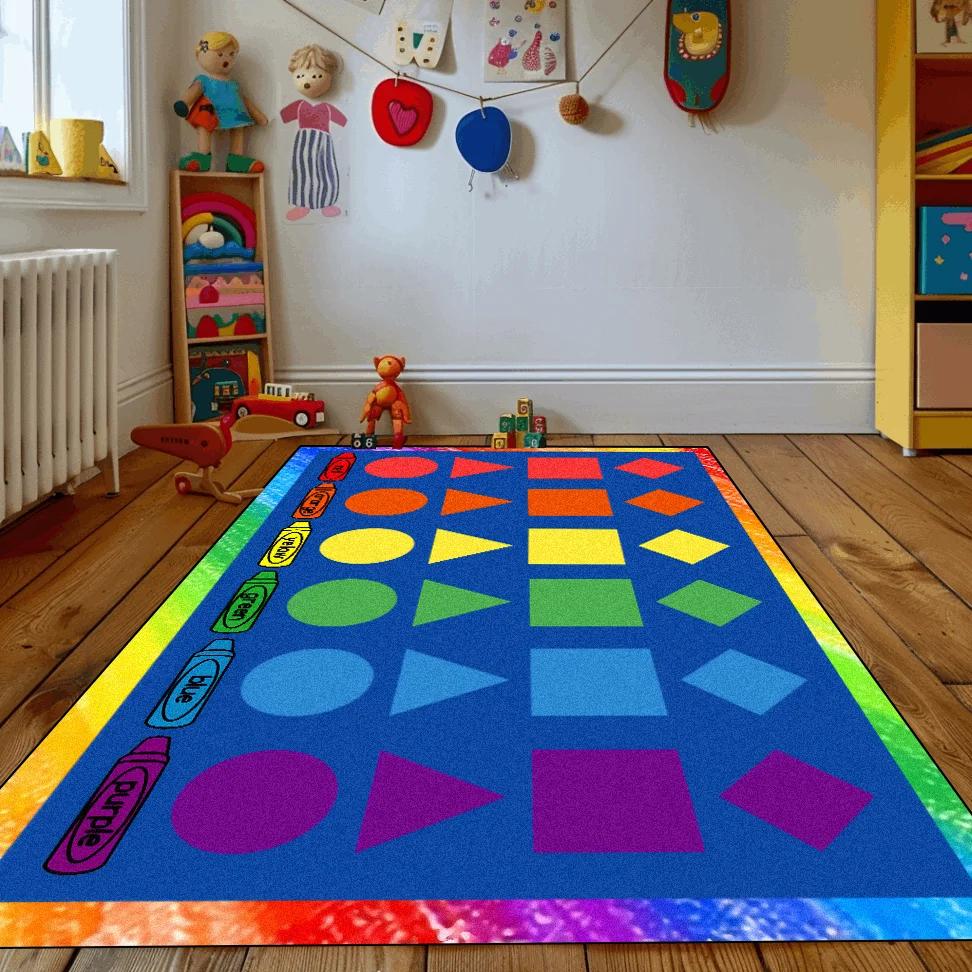 Cartoon Alphabet Hopscotch Carpet Carpets for Living Room Bedroom Floor Mat Large Area Rugs Children's Room Decor Anti-slip Rug