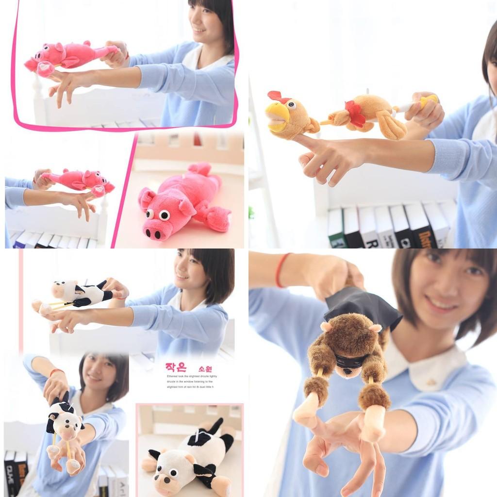 Cute 26cm Plush Stuffed Flying Monkey Chicken Frog Duck Pig Cow Toy