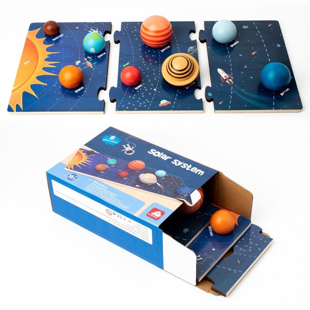 Eight Planets Solar System Puzzle Toy Universe Cognition Planet Board Toy Parent-child Interactive