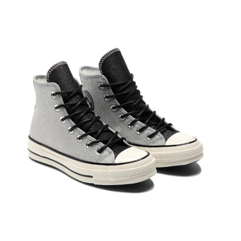 Converse 1970-е Chuck Taylor All Star Дыхание младенца Девочки Подарок Высокие парусиновые женские Серебристо-серый