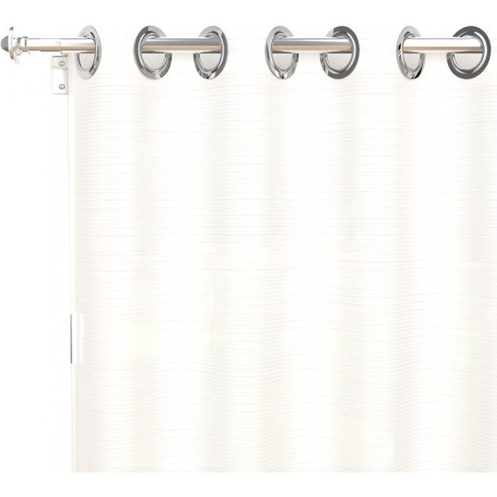 Curtains - Eyelet Curtain - 280 X 250 Cm - Alix - White