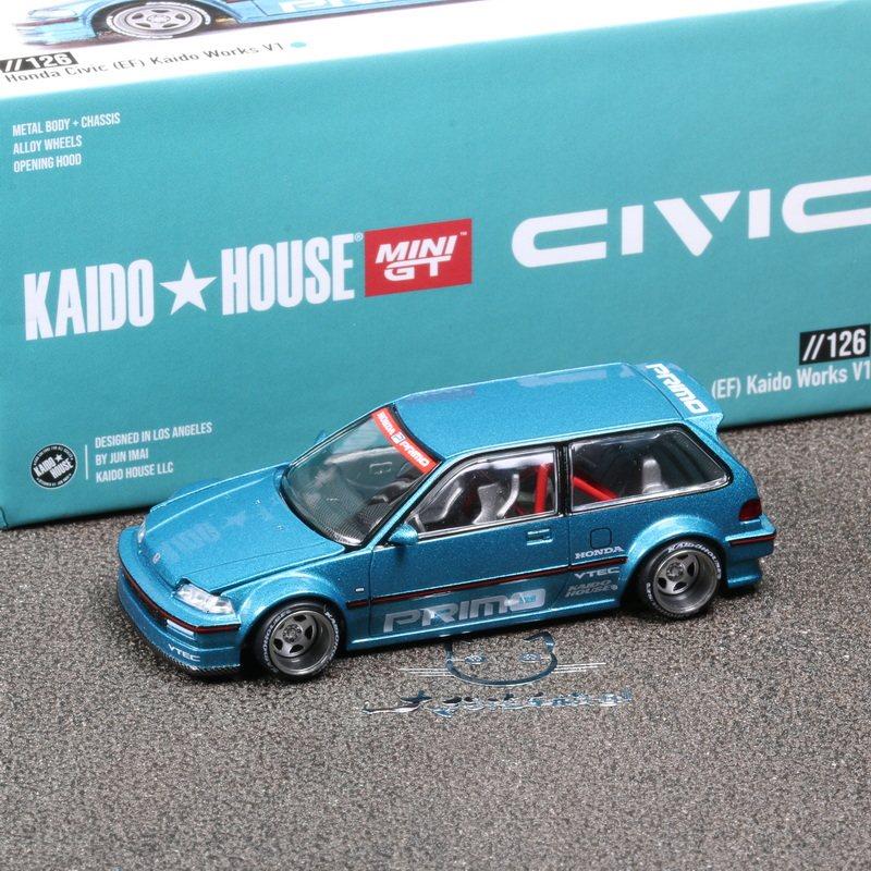 KAIDO HOUSE MINIGT 1/64 Honda NSX Открытый капот Симуляция Литье под давлением Сплав Модель автомобиля Коллекция Настольное украшение Игрушка для мальчика