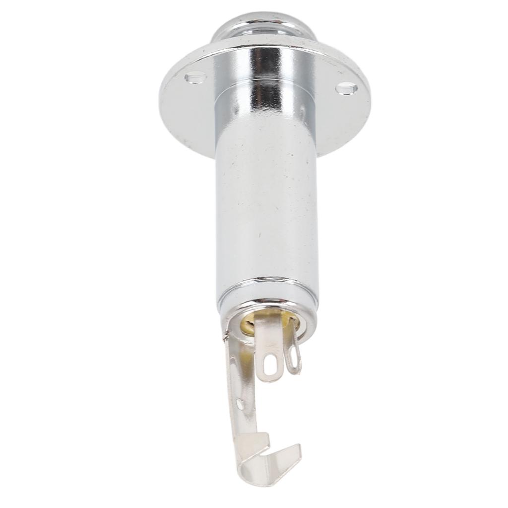 6.35mm Electric Guitar Mono Endpin Output Jack Brass Alloy High Sensitivity EQ Equalizer Output Socket Connection Port