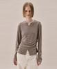 AHWE Layered Jersey Top_Light Brown Melange