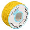 1 рулон обмотки провода одинарная медная жила кабеля 30AWG диаметр сердечника 0,25 мм (желтый)