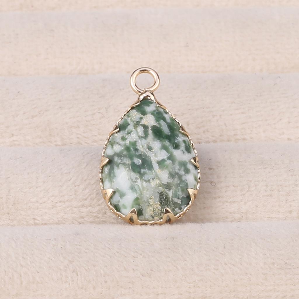 2 шт., небольшой кулон из натурального камня, граненый кулон в форме капли для изготовления ювелирных изделий, ожерелье, серьги, аксессуар для браслета