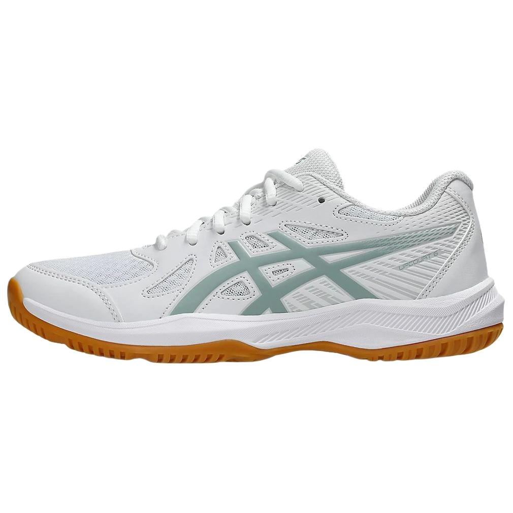 Asics UPCOURT 6 Дышащие волейбольные кроссовки Женские Белые 1072A107-107