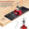 35mm Hinge Punch Locator Aluminum Alloy Hinge Jig Cabinet Hardware Jig Shelf Pin Drill Guide Hole