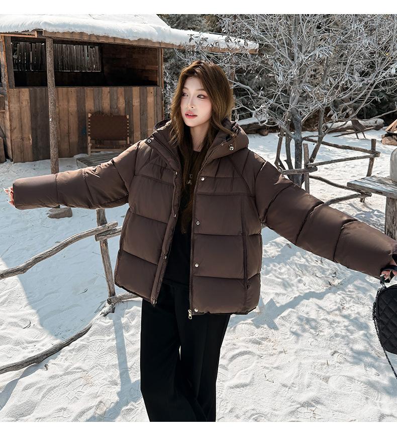 Women’s Short Hooded Windproof Thicken Warm Winter Jacket Outerwear