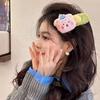 Plush Pudding Bear Large Duck Beak Hairpin Female Autumn Winter Grab Bangs Clip Disc Cute And G K5X4