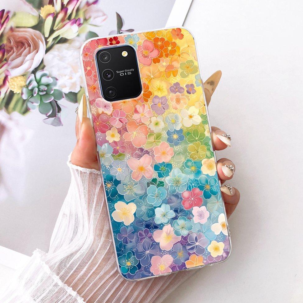Clear For Samsung S10 Lite Case Cute Fashion Butterfly Funny Painted Casing For Samsung Galaxy S10 Lite SM-G770F SM-G770U1 Cover