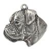 Boxer, German Boxer III - Necklace with dog, silver-plated pendant for dog fan, unique jewelry by Art-Dog brand