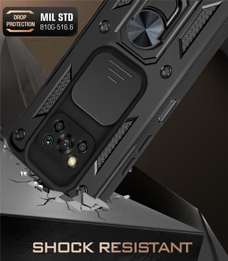 Для Xiaomi Pocophone Poco X3 чехол противоударный бронированный магнитный автомобильный держатель кольцо чехлы для телефонов для PocoX3 Pro X3 X 3 NFC задняя крышка