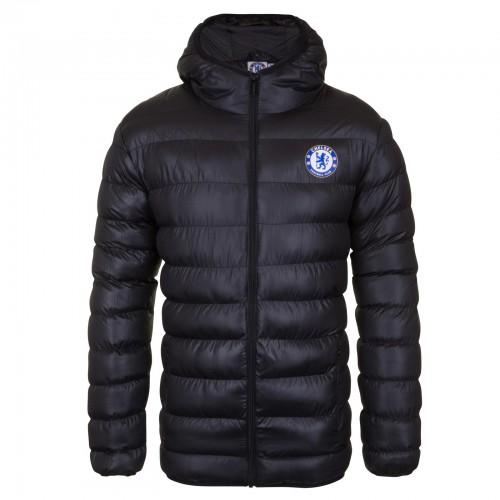 Chelsea FC Mens Crest Quilted Jacket