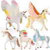 Simulation Mythical Elf Model Unicorn Pegasus Solid Plastic Interior Decoration