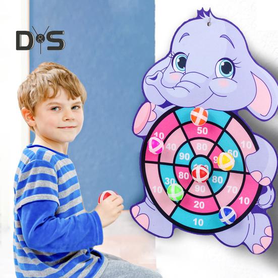 Доска для дартса с животными для детей, безопасный липкий мяч для игр в помещении и на открытом воздухе, игра на координацию и концентрацию, семейная вечеринка, игрушка в подарок