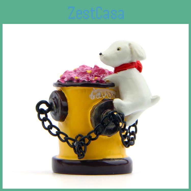 Small Fire Dog Hydrant Resin Ornament For Scene Decoration And Gifts Use